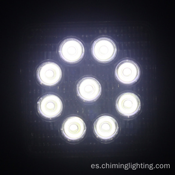 Lámpara antiniebla de inundación de 4,2 pulgadas 27 W Luz de trabajo de LED resistente al agua cuadrada 4x4 4 &#39;&#39; Luz de trabajo LED offroad